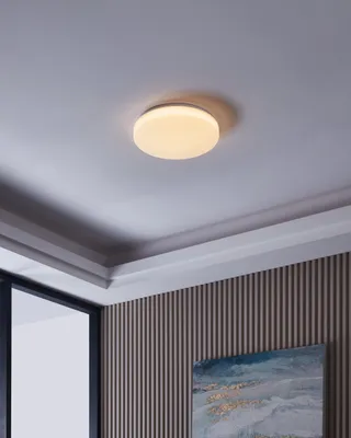 Imagen del producto de Eglo LED Smart Deckenleuchte Totari-Z Weiß Ø38cm 19,2W 2160lm CCT 2700K-6500K Dimmbar App Google Alexa Bluetooth ZigBee