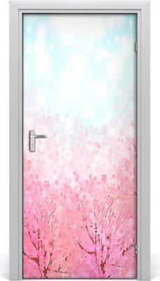 Produktbild von Tulup Türaufkleber 95x205 cm Dekorative Aufkleber Selbstklebend Wasserdichte Tapete Abnehmbar Schlafzimmer Wohnzimmer Wohnkultur - Kirschblüten
