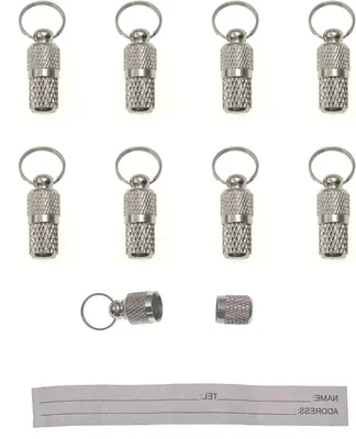 Productafbeelding van Huisdier ID Tags - Hond Kat - Veiligheid Thuis - Met Naam Adres - 8 Stuks - Metaal