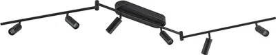 Produktbild von Lindby LED-Deckenleuchte Eldrin, 6-flammig, Spots, schwarz