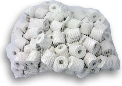 Zdjęcie produktu dla 0,5 kg akwariowych pierścieni ceramicznych ceramiczny materiał filtracyjny do kolonizacji przez bakterie nitryfikacyjne