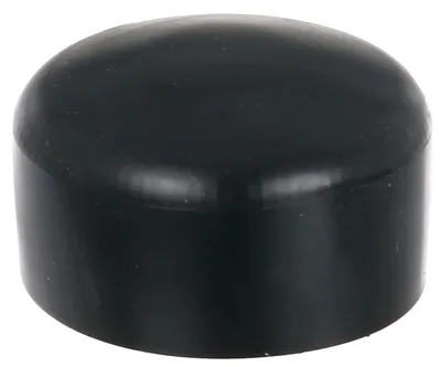 Produktbild von Pfostenkappe rund Ø 60mm schwarz Kunststoff für Metallpfosten Alberts