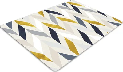Produktbild von Stuhlunterlage Bürostuhlunterlage 120 cm x 90 cm Bodenmatte Bürostuhlunterlage - Linien in Herringbone.
