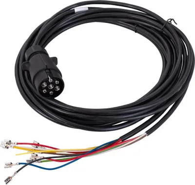 Produktbild von MANTES Anhängerkabelbaum 4 m 7-Pin 4 m 12 V 7-Pin universal für Pkw Anhänger Wohnwagen und landwirtschaftliche Anhänger 4 m