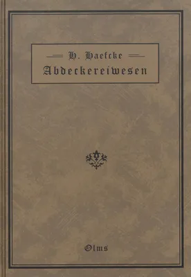 Zdjęcie produktu dla Haefcke, H: Handbuch des Abdeckereiwesens