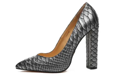 Produktbild von Giaro Pumps in Übergrößen Silber  ALINA SILVER SNAKE große Damenschuhe