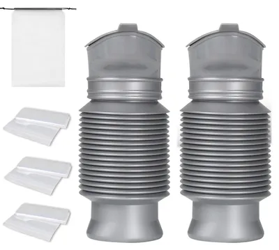 Zusammenklappbares Urinal 750 ml, tragbar, für Männer & Frauen, 2 Stück