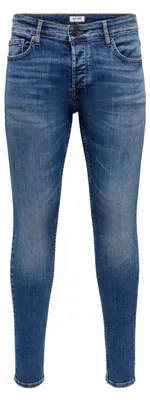 Produktbild von ONLY & SONS Skinny Fit Jeans ONSWARP Basic Stretch Tapered Denim Hose Größe: 29W / 34L