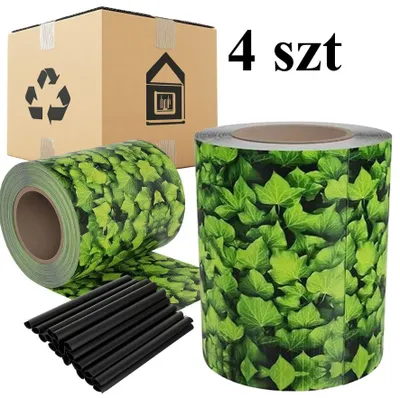Produktbild von 4 Stück Zaunband 19 cm x 35 m, Paneelabdeckung für Zaunblätter