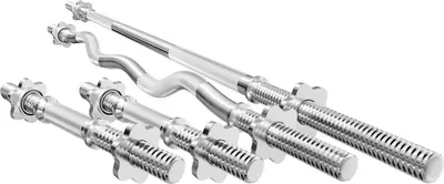 Produktbild von Marbo Sport Set MWG3 | Langhantelstange 180 cm + Sz-Curlstange 120 cm + 2x Kurzhantelstange 40 cm 30 mm
