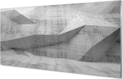 Produktbild von Glasbilder 100x50 Wandkunst Stein Beton Abstraktion