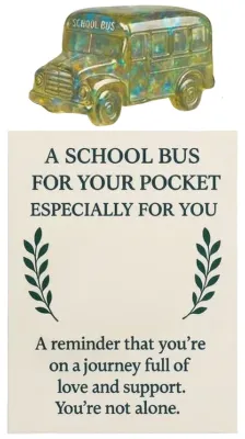 Productafbeelding van Handgemaakte Zakknuffel Schoolbus