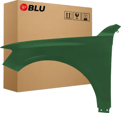 Image de BLU Aile Compatible avec Audi Q5 8R LX6S Gauche Grün AzorenGrün | 2008-2016 | Avant | Peint| Prêt à Monter | Acier