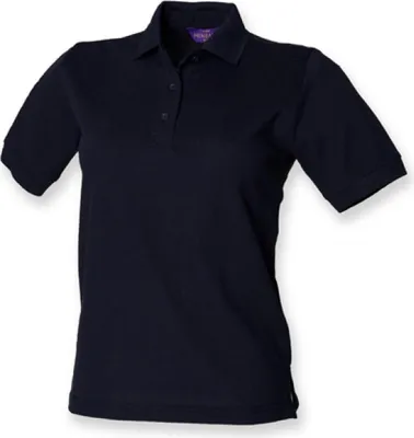 Produktbild von Henbury H401 | Damen Piqué Poloshirt 65/35 - Farbe: Navy - Größe: M