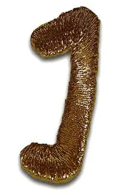 Produktbild von Buchstabe I 3.3x1.5cm: Alphabet Buchstaben Einzeln Auswählbar - Aufnäher, Bügelbild, Aufbügler, Applikationen, Patches, Flicken, Zum Aufbügeln