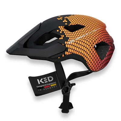 Produktbild von KED Embrace Jr Fahrradhelm – Jugendhelm Mit Integriertem Visier, Leichtbau, Vielseitige Alltagstauglich Farbe: Black Maroon Red Matt Größe: 52-56 (SM)