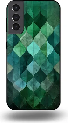 Produktbild von Smartphonica Handyhülle passend für Samsung Galaxy S21 Plus mit grünem Blätterdruck - TPU Backcover Hülle grünes Blattdesign - Grün