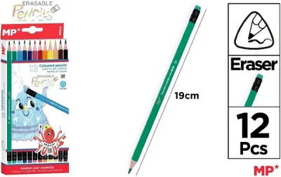 Image de Crayons de couleur effaçables 12pcs