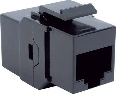 Produktbild von BACHMANN Keystone CAT6 UTP Kupplung RJ45 ungeschirmt, schwarz