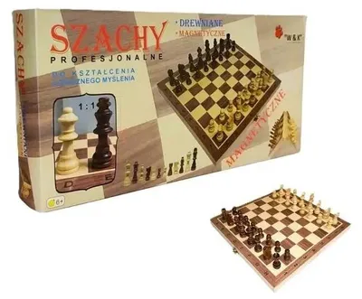 Obrázok produktu pre Drevené magnetické šachy 29 x 29 cm