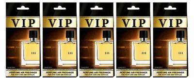 Produktbild von 5x Auto Duft VIP 111, Lufterfrischer Auto,Duftbaum auto,Auto zubehör,Duftspender