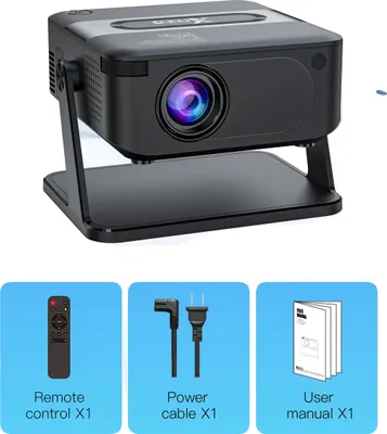 Obrázok produktu pre Projektor, HD rozlíšenie, bezdrôtové pripojenie, čierna farba, zástrčka EÚ