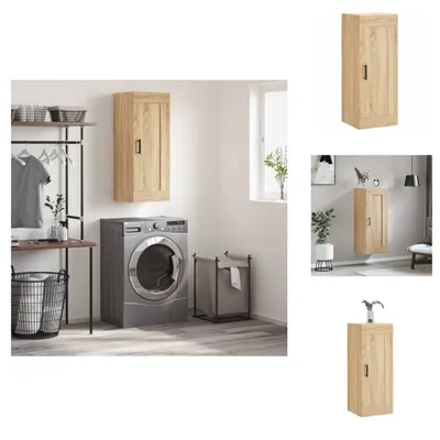Obrázek produktu pro vidaXL Nástěnná skříňka Sonoma dub 34,5x34x90 cm materiál na bázi dřeva - Příborníky