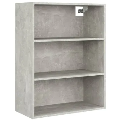 Image de Armoire murale suspendue Gris béton 69,5x32,5x90 cm