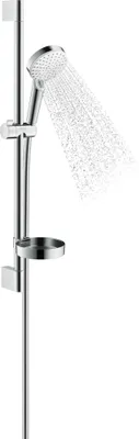 Produktbild von hansgrohe Crometta Vario/Unica Brausenset 650mm weiß/chrom mit Cassetta, 1 Stk.
