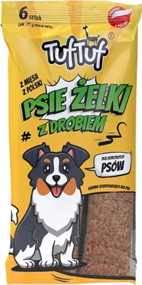 Obrázek produktu pro Krmivo pro psy – pamlsky pro psy – 6x gumové medvídky s příchutí drůbeže – 85 g pamlsků pro psy