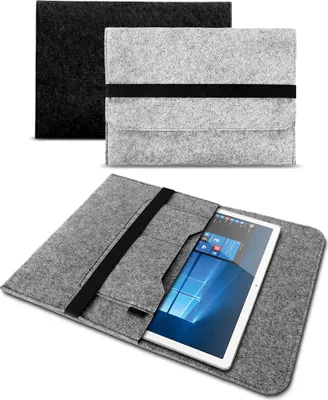 Produktbild von Sleeve Tasche für Trekstor Surftab Y10 Hülle Filz Case Cover Tablet Schutzhülle, Farben:Grau