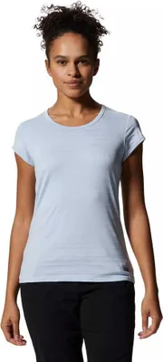 Produktbild von Mountain Hardwear Mighty Stripe™ Kurzarm-t-shirt Blau L Frau Blau L