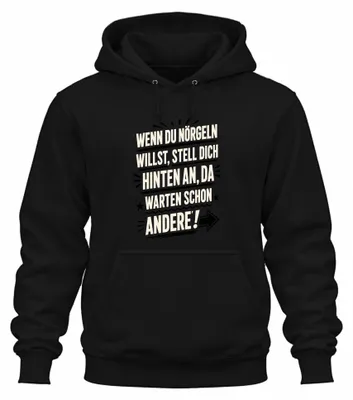 Zdjęcie produktu dla Bluza z kapturem "Statement Sarkazm", czarna, rozmiar XXL