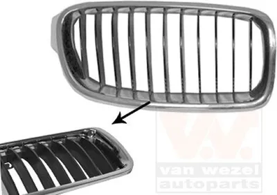 Immagine prodotto di VAN WEZEL 0670512 Griglia anteriore per BMW Serie 3 Station Wagon (F31) Destra Nero