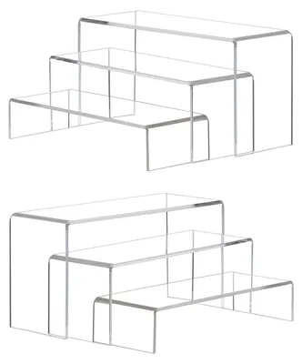 Acryl Display Ständer 6er Set, 3 Größen, transparent