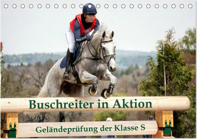Produktbild von Buschreiter in Aktion (Tischkalender 2026 DIN A5 quer), CALVENDO Monatskalender