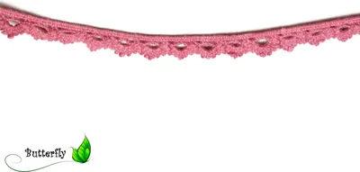 Produktbild von 25m Rolle Spitzenborte 11mm, 100% Baumwolle, Farbe:altrosa 149