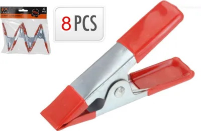 Produktbild von Leimzwingen Bastelklemmen Metallklemmen 8 Stück Set