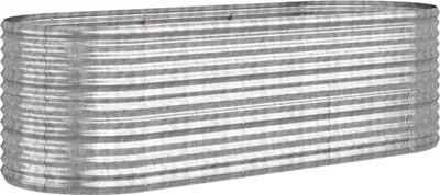 Produktbild von vidaXL Hochbeet Verzinkter Stahl 224x80x68 cm Silbern