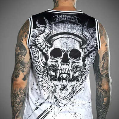 Produktbild von Hyraw Tank Top - Graphic Skull XL