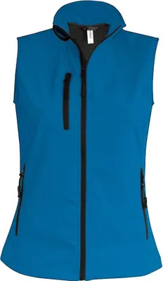 Produktbild von Kariban Damen Softshell Jacke Weste Bodywarmer Übergangsjacke, Größe:4XL, Farbe:Aqua Blue