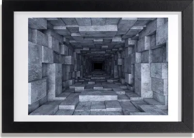 Produktbild von Bild 30x20 MDF-Rahmen, Wandkunst Tunnel