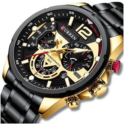 Zdjęcie produktu dla Zegarek Męski Curren Klasyczny Elegancki Chronograf Datownik 5 Kolorów