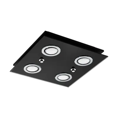 Obrázek produktu pro Eglo 33804 GRATTINO LED nástěnné/stropní svítidlo 4x2,8W 290x290mm černé