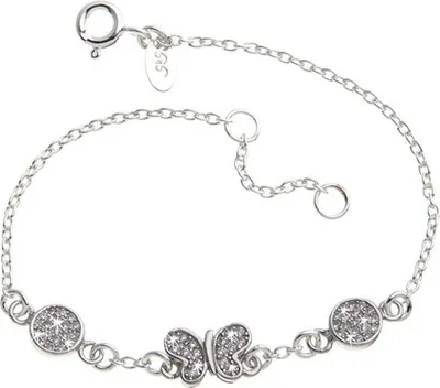 Produktbild von SILBERKETTEN STORE Fashion Line Armband Butterfly 1 - 925 Silber, Länge wählbar - 19cm