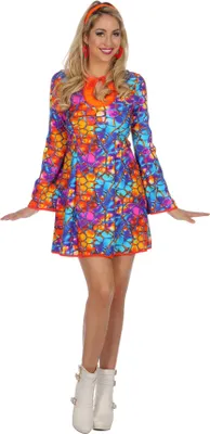 Image de Robe hippie bleu-orange, taille : 40