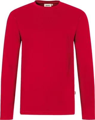 Produktbild von HAKRO Longsleeve Performance Herren #279 Gr. 6XL rot