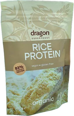 Obrázok produktu pre Dragon Superfoods 181408, Prášok, ryžový proteín, 392 kcal, 6 g, 5,4 g, 2,5 g