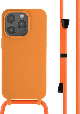 Zdjęcie produktu dla imoshion Silikonowe etui ze sznurkiem do Apple iPhone 14 Pro - Pomarańczowy