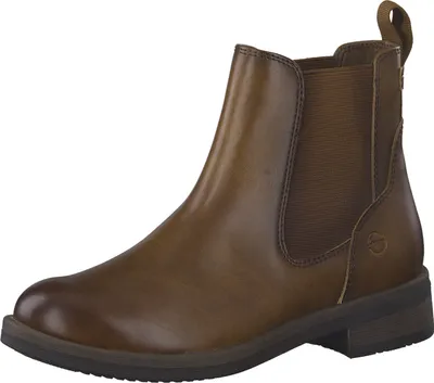 Produktbild von Tamaris Damen Stiefelette Chelsea Boot Stretch Elastikeinsatz 1-25312-29, Größe:39 EU, Farbe:Braun